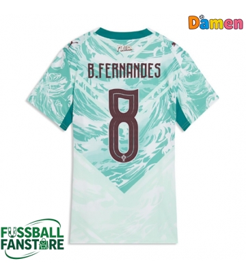 Portugal Bruno Fernandes #8 Replik Auswärtstrikot Damen WM 2026 Kurzarm